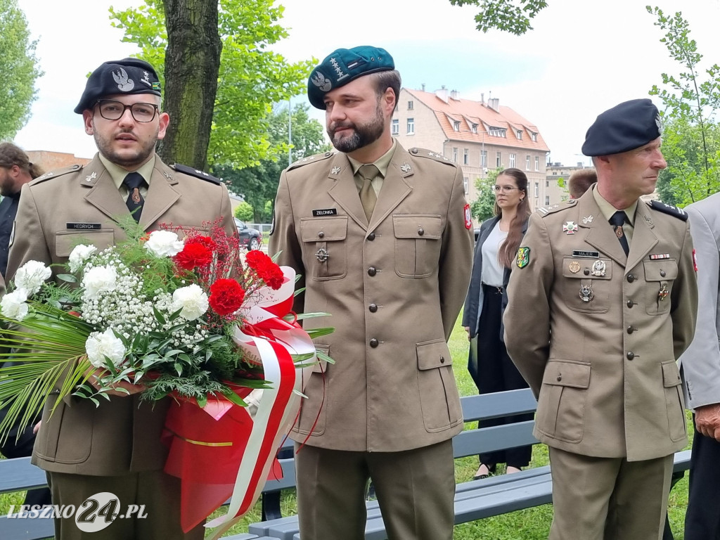 Odsłonięcie tablicy na Skwerze Marii i Lecha Kaczyńskich