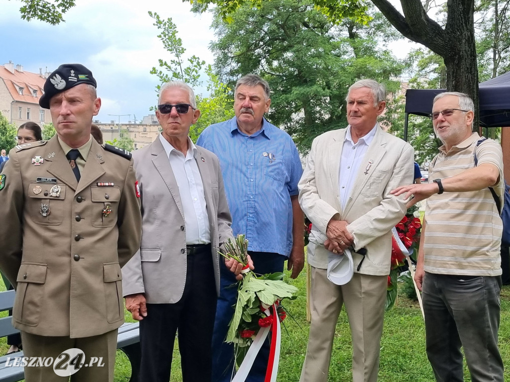 Odsłonięcie tablicy na Skwerze Marii i Lecha Kaczyńskich