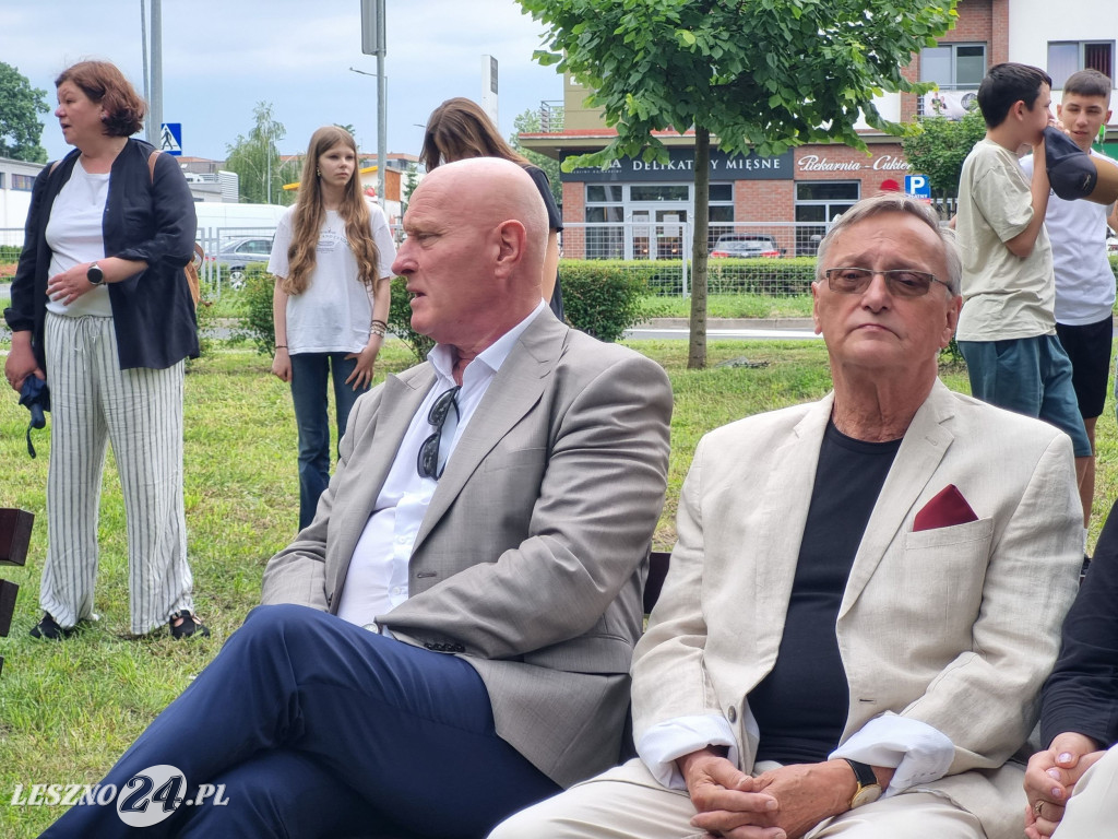 Odsłonięcie tablicy na Skwerze Marii i Lecha Kaczyńskich