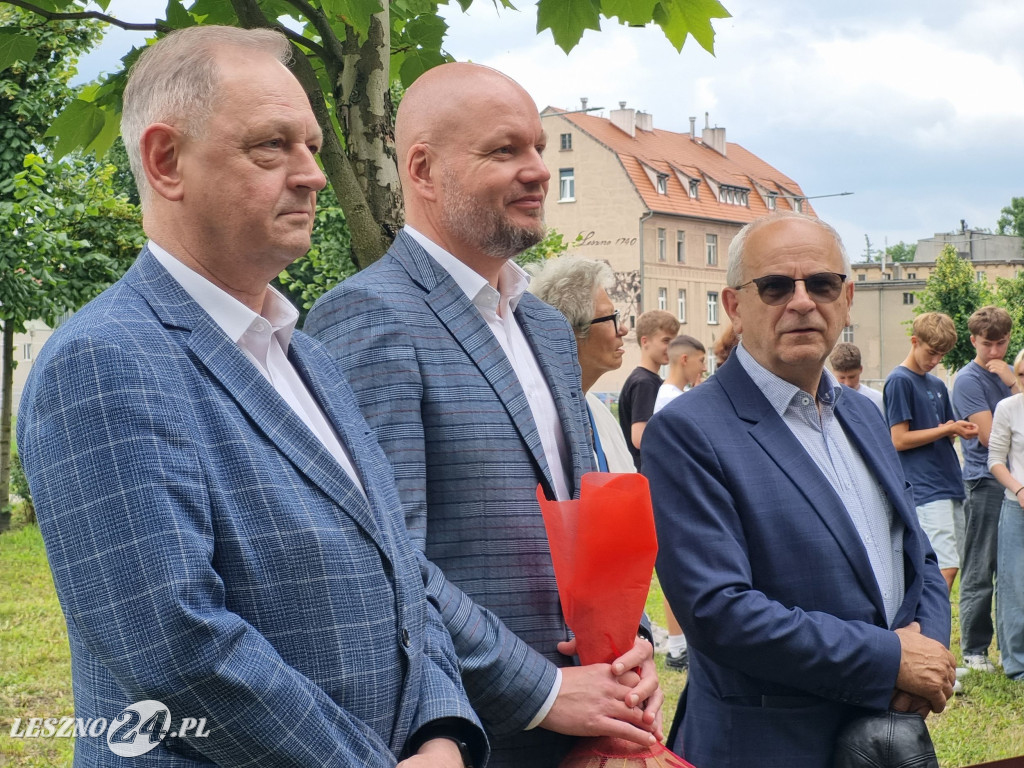 Odsłonięcie tablicy na Skwerze Marii i Lecha Kaczyńskich