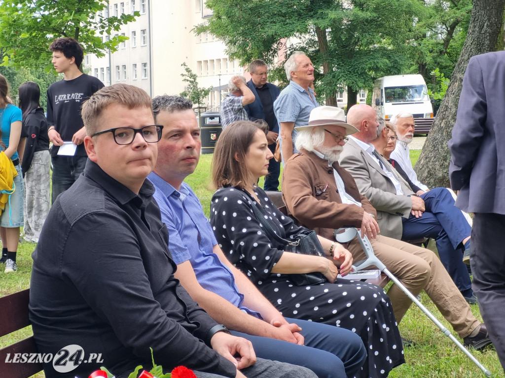 Odsłonięcie tablicy na Skwerze Marii i Lecha Kaczyńskich