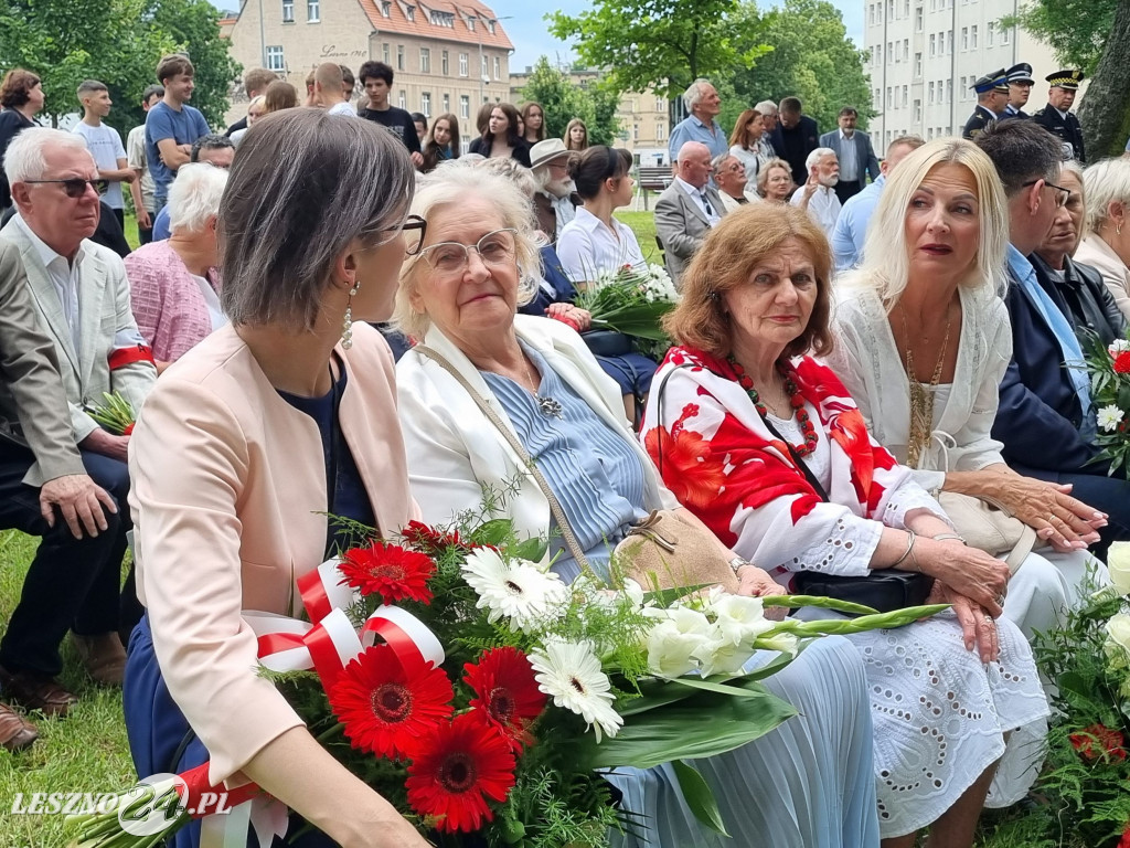 Odsłonięcie tablicy na Skwerze Marii i Lecha Kaczyńskich