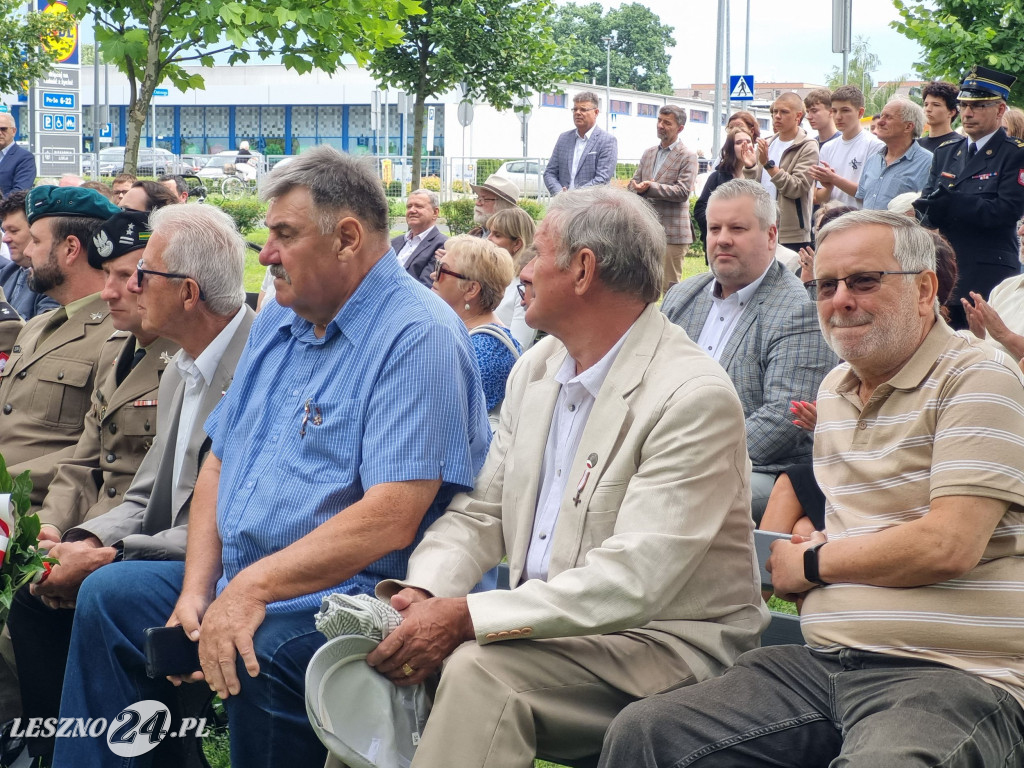 Odsłonięcie tablicy na Skwerze Marii i Lecha Kaczyńskich