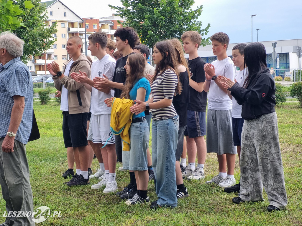 Odsłonięcie tablicy na Skwerze Marii i Lecha Kaczyńskich