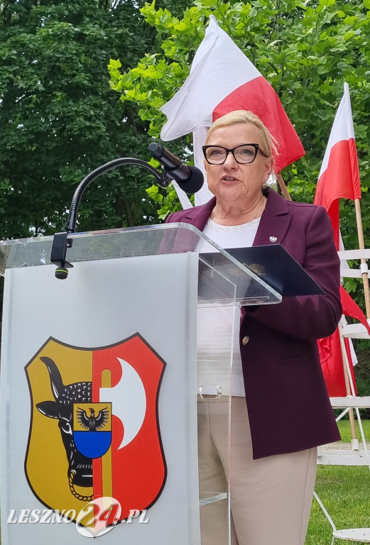 Odsłonięcie tablicy na Skwerze Marii i Lecha Kaczyńskich