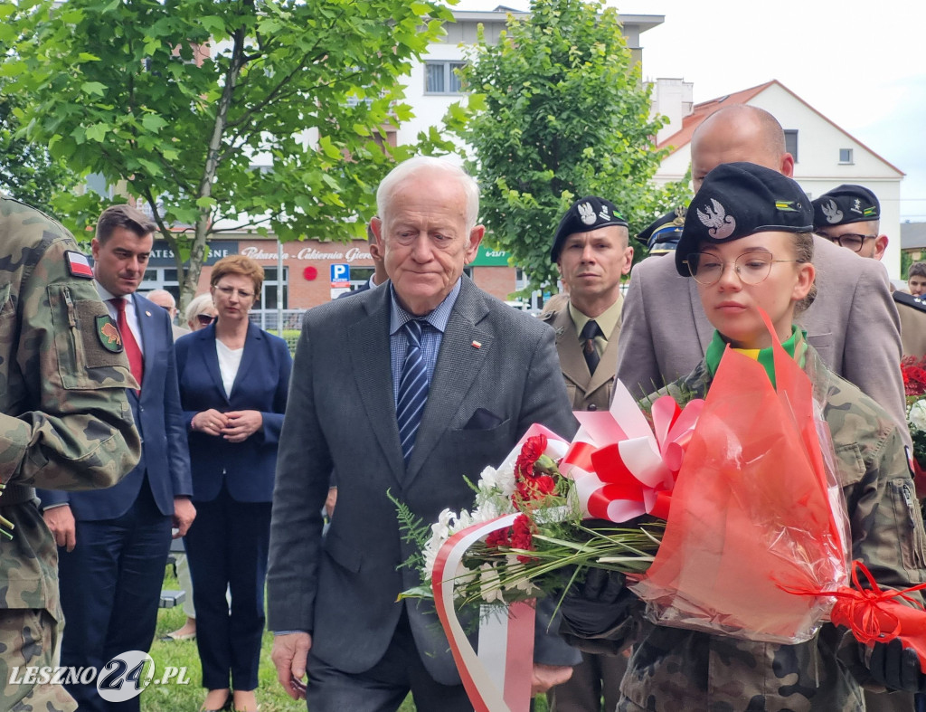 Odsłonięcie tablicy na Skwerze Marii i Lecha Kaczyńskich