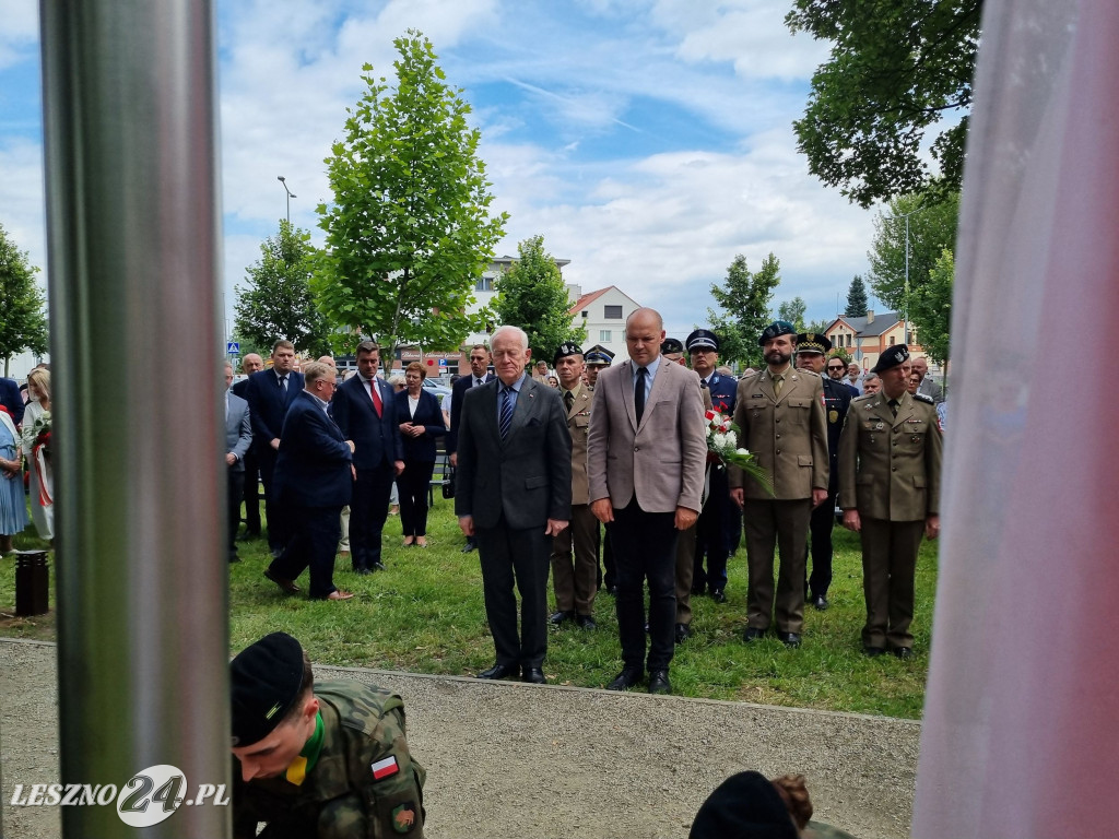 Odsłonięcie tablicy na Skwerze Marii i Lecha Kaczyńskich