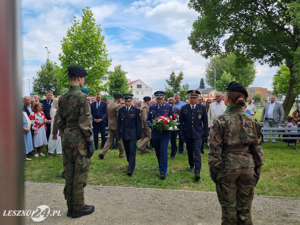 Odsłonięcie tablicy na Skwerze Marii i Lecha Kaczyńskich
