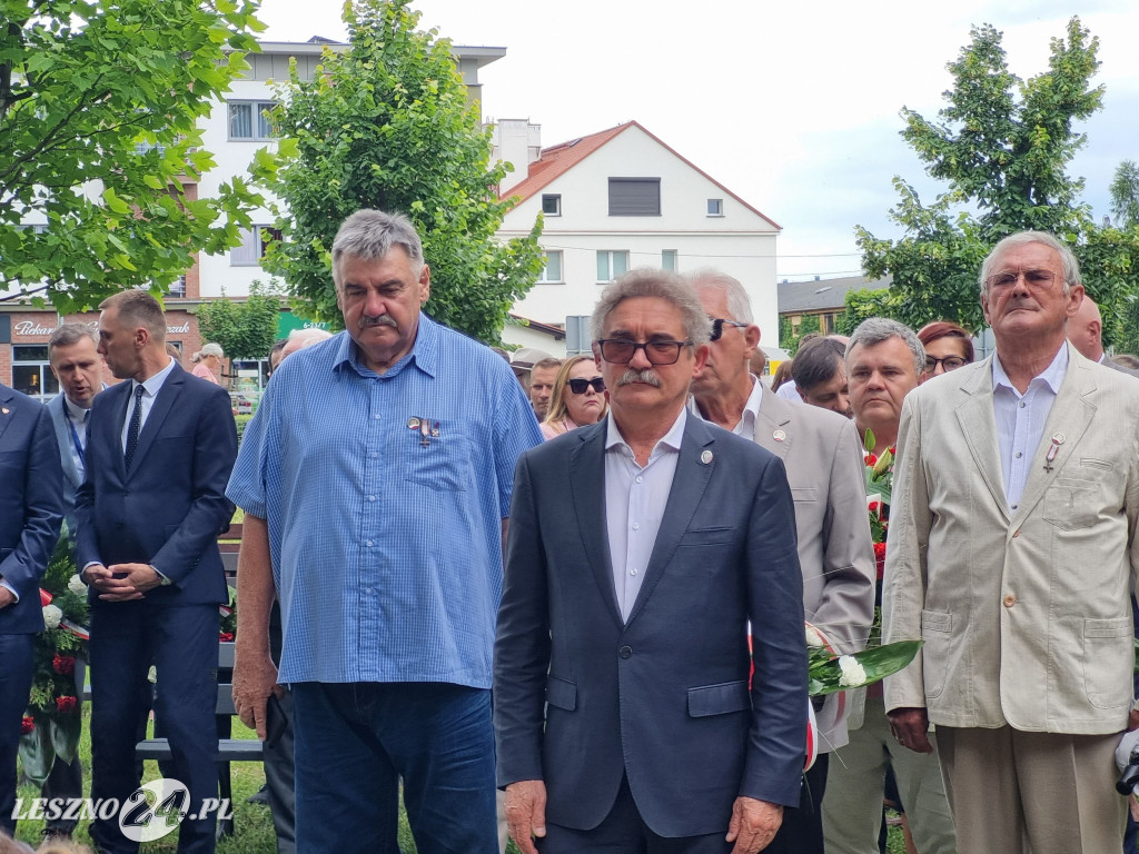 Odsłonięcie tablicy na Skwerze Marii i Lecha Kaczyńskich