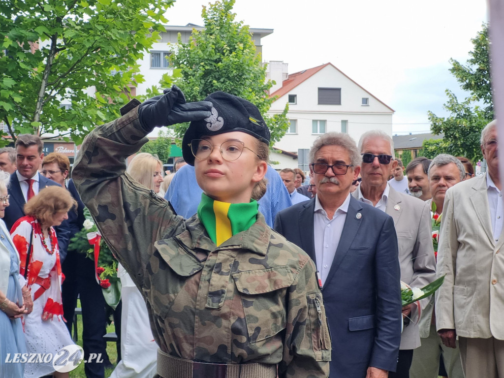 Odsłonięcie tablicy na Skwerze Marii i Lecha Kaczyńskich