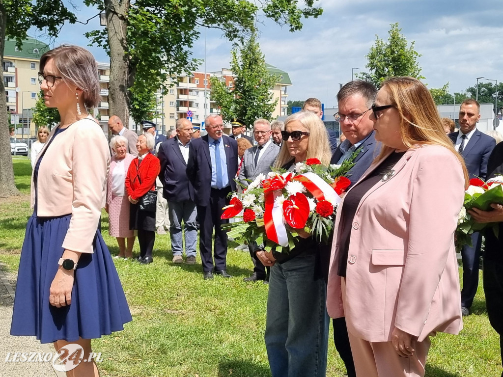 Odsłonięcie tablicy na Skwerze Marii i Lecha Kaczyńskich
