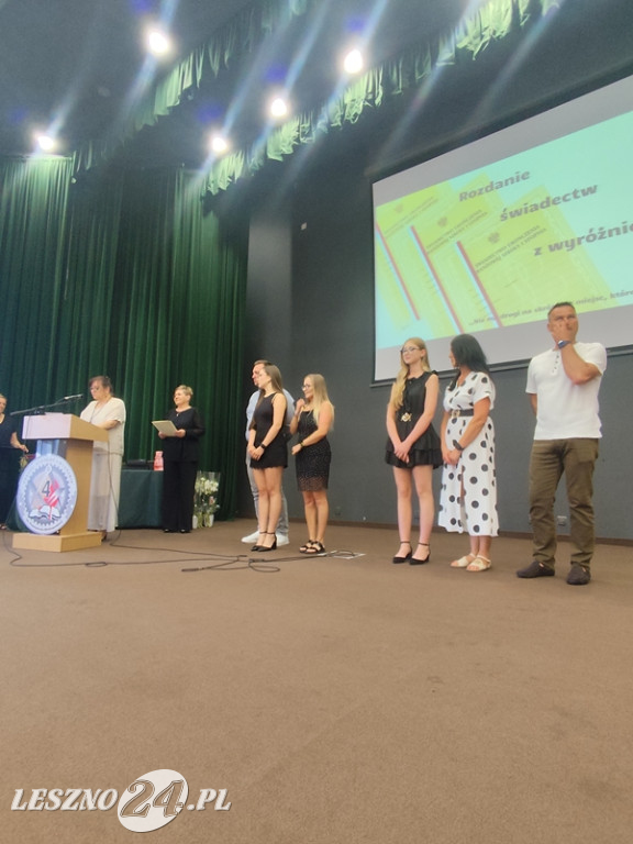 Zakończenie roku szkolnego ZS nr 4 w Lesznie