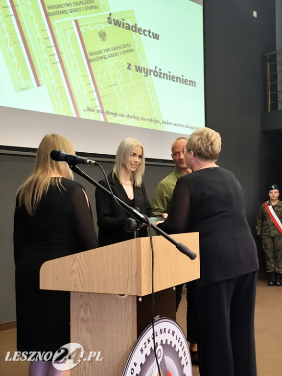 Zakończenie roku szkolnego ZS nr 4 w Lesznie