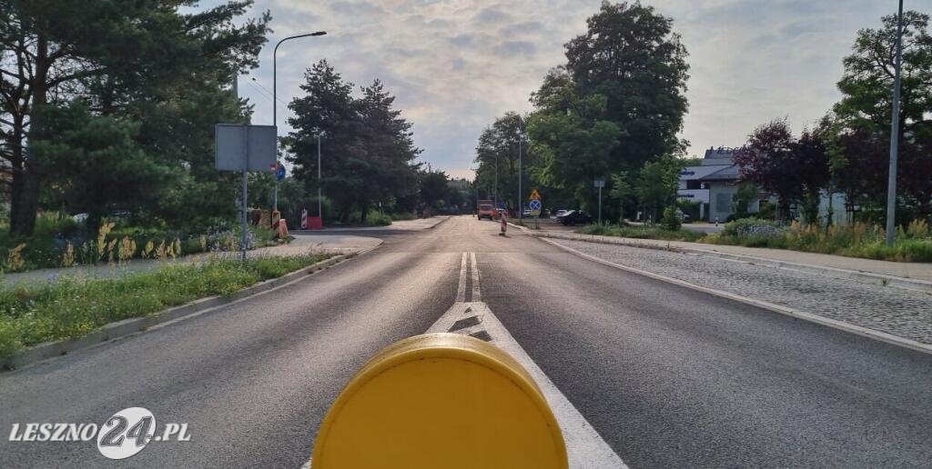 Remont ulicy Kiepury w Lesznie