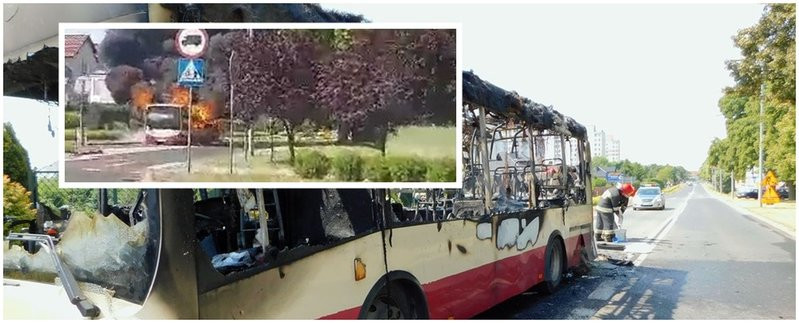 Spłonął autobus MZK w Lesznie! 
