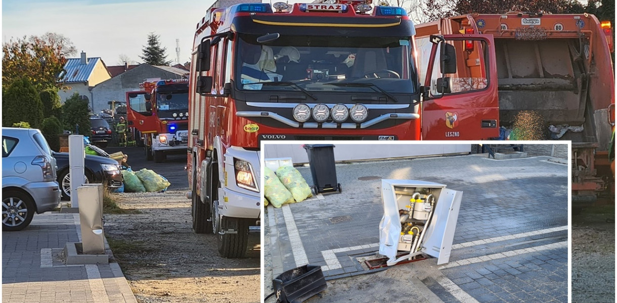 Uszkodzona skrzynka gazowa. Konieczna była ewakuacja mieszkańców (zdjęcia)