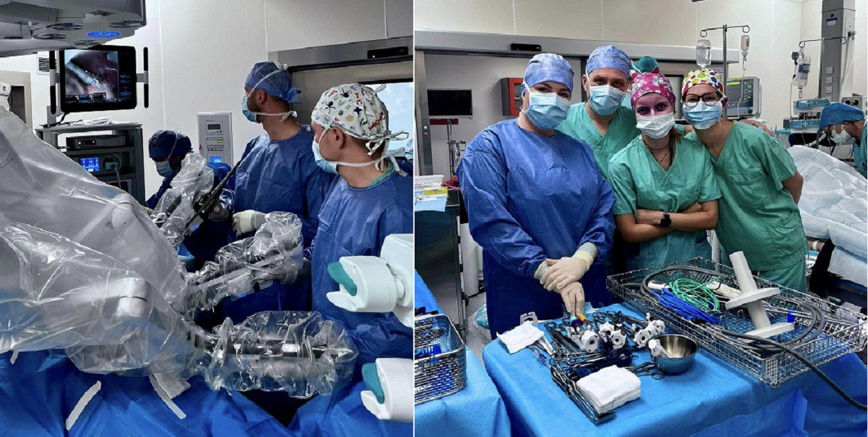 Pierwsza operacja robotem Da Vinci w szpitalu w Lesznie (zdjęcia)