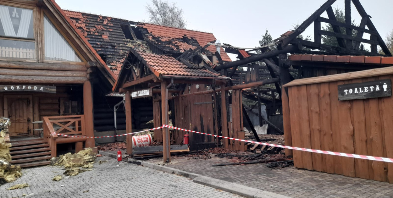 Ranczo Smyczyna po pożarze. Właściciel zapewnia: odbudujemy Gospodę (zdjęcia)
