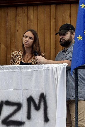 Pikieta Faszyzm nie przejdzie na Rynku w Lesznie-10992
