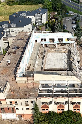 Rozbiórka pływalni Akwawit w Lesznie, lipiec 2025-11027