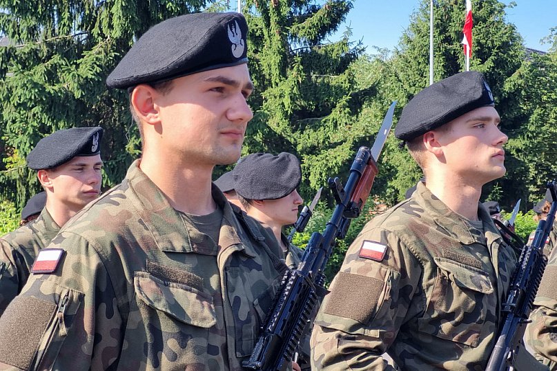 Przysięga wojskowa w Lesznie