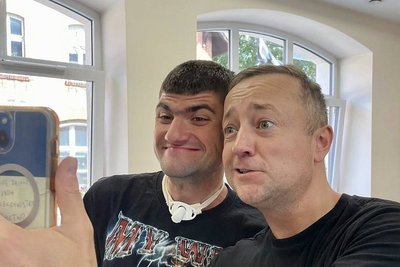 Czesław Mozil w WTZ Zaborowo w Lesznie