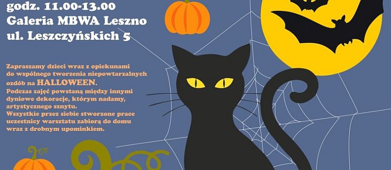 Rodzinny warsztat plastyczny Halloween w Galerii MBWA