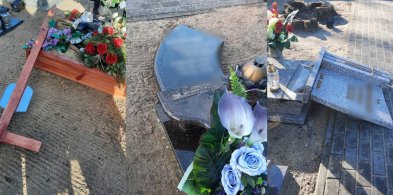 W Świerczynie ktoś zdewastował cmentarz. Sprawców szuka policja (zdjęcia)-57241