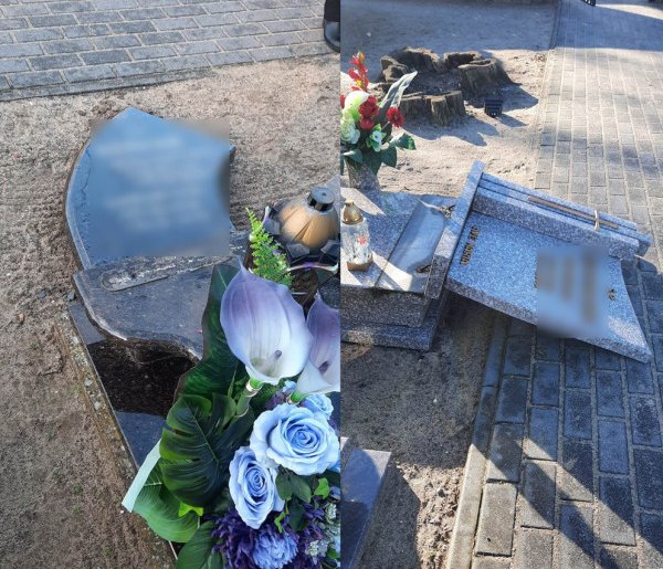 W Świerczynie ktoś zdewastował cmentarz. Sprawców szuka policja (zdjęcia)-57241