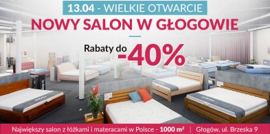 W Głogowie otwiera się innowacyjny i największy w Polsce salon z łóżkami -65023