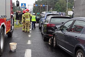 Zderzenie czterech aut na Al. Konstytucji 3 Maja w Lesznie (zdjęcia, film)-69584