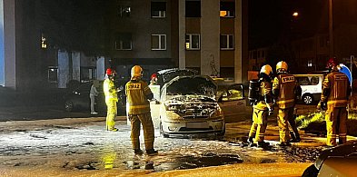 Pożar samochodu w Gronowie w Lesznie. Znane są przyczyny i straty (zdjęcia)-71224