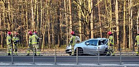 Dwa wypadki pomiędzy Lesznem i Rydzyną (zdjęcia)