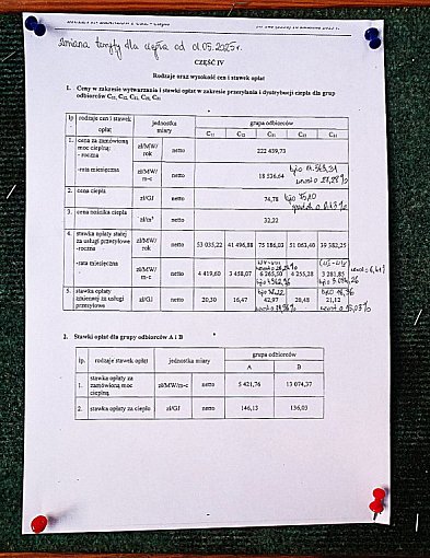 Nowe opłaty za ciepło w Lesznie. Macie na osiedlu podobne komunikaty?  -75449