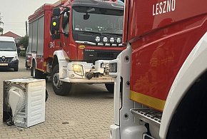 Pożar w domu w Gronowie. Zapaliła się suszarka do ubrań (zdjęcia)-76642