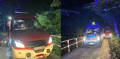 Policjanci i strażacy szukali topielca w jeziorze w Osiecznej (zdjęcia)-76940