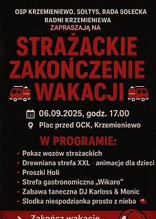 Strażackie zakończenie wakacji
