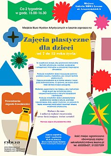 Zapisy na zajęcia plastyczne dla dzieci 7-12 lat w MBWA Leszno