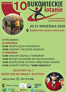 Jubileuszowe - 10. Bukówieckie Lotanie!  Sztafeta biegowa