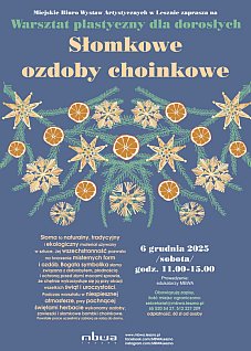 „Słomkowe Ozdoby Choinkowe" - warsztat świąteczny dla osób dorosłych