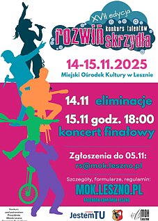 17. edycja Konkursu Talentów ROZWIŃ SKRZYDŁA