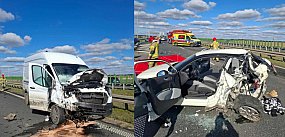 Zderzenie aut na S5. Kierowca audi… cofał (zdjęcia)