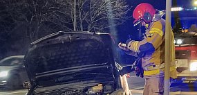 Stłuczka 3 aut na Alejach Konstytucji 3 Maja (zdjęcia)