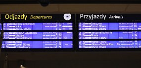 Zadziałał minister i dworcowe wyświetlacze działają!