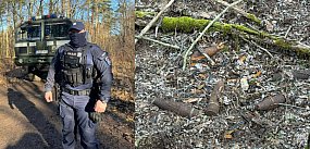 Pociski i proch znalezione w lesie (zdjęcia)