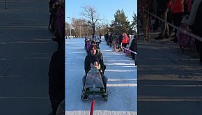 Kulig wokół zbiornika w Zaborowie