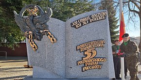 Odsłonięcie Pomnika Żołnierzy 55. Poznańskiego Puł
