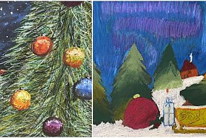 Choinki Jedynki - można wylicytować prace Oliwii i Mileny-81168