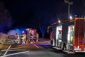 Na drodze krajowej nr 12 spalił się samochód (zdjęcia)-81805