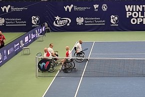 Teniści na wózkach w pokazowym meczu na kortach w Lesznie (zdjęcia, film)